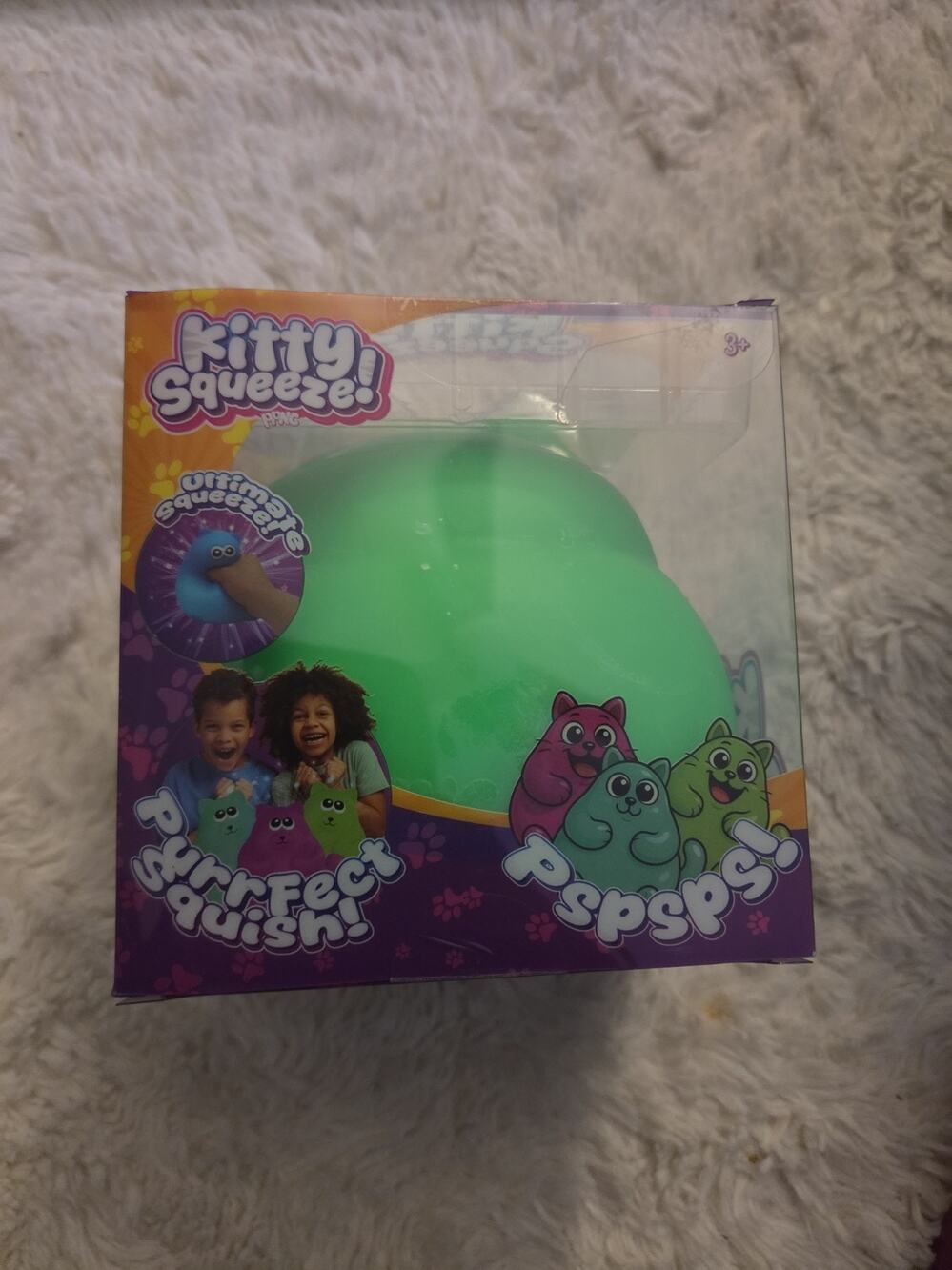 Kitty Squeeze Green PPNC Viral Squishy Sensory/Stress Relief Toy NIB